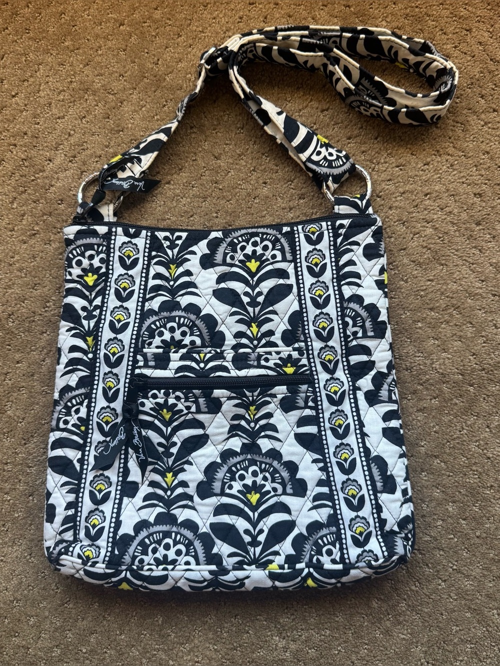 Vera Bradley Crossbody in “Fanfare" pattern.